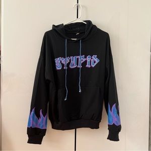 Stupid Purple Flames Hoodie